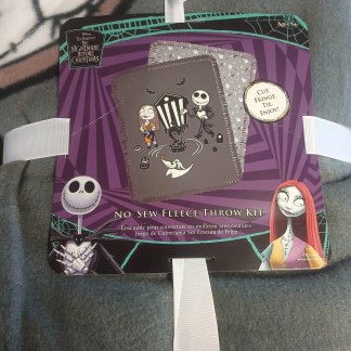 72" x 60" Disney Nightmare Before Christmas Jack And Sally Love No Sew Blanket K