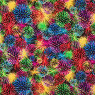 Fireworks Cotton Calico Fabric