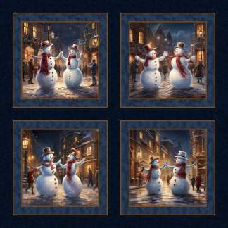 Handmade Tapestry "The Snowman Dance”