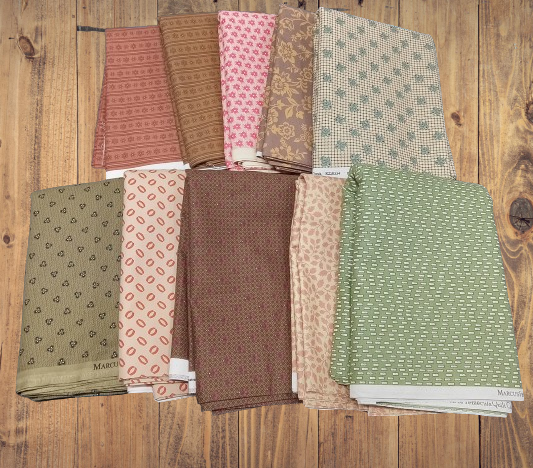 6 Fat Quarters - Marcus Fabrics Fat Quarter Bundle