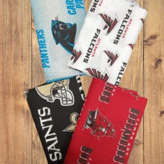 NFC South NFL Cotton Fabric - 1 lb Scrap Bundle