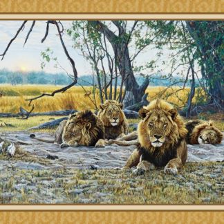 Handmade Tapestry "Still Kings Lions”