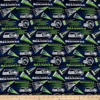 Handmade Valance or Curtain Panel Seahawks Flag
