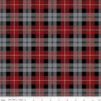 Tartan Plaid Red Flannel Fabric