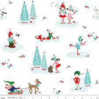 Pixie Noal 2 Elf White Cotton Fabric