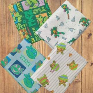 4 Half Yards -Assorted TMNT Fat Half Yard Bundle