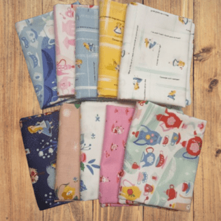 10 Fat Quarters - Assorted Alice Down the Rabbit Hole Fat Quarter Bundle