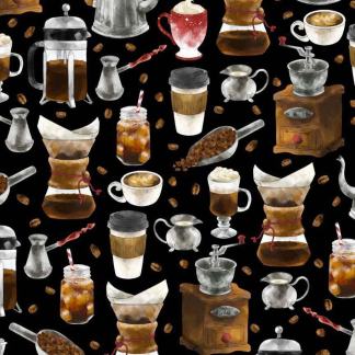 Perfect Blend Black Cotton Fabric