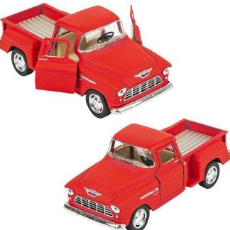 5" DIE-CAST 1955 CHEVY STEPSIDE PICK UP RED