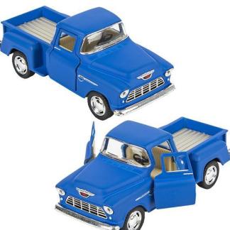 5" DIE-CAST 1955 CHEVY STEPSIDE PICK UP BLUE