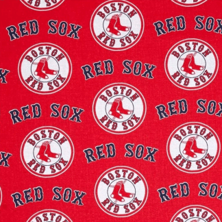 Boston Red Sox Solid Red Cotton Fabric