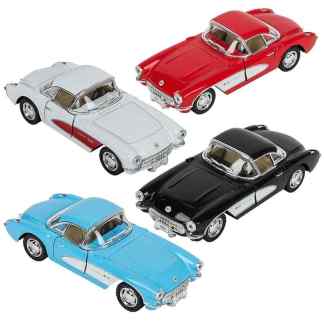 SINGLE 5" DIE-CAST DIE-CAST 1957 CHEVROLET CORVETTE WHITE