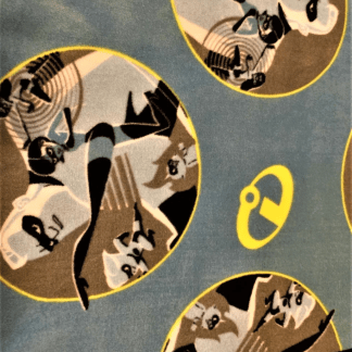 The Incredibles Circles Fleece Fabric