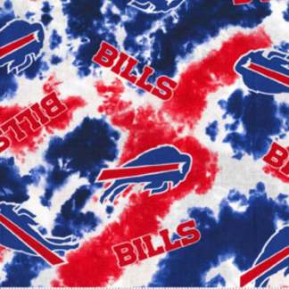 Buffalo Bills Tie Dye Cotton Fabric