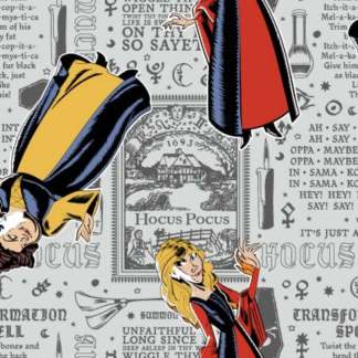 Hocus Pocus Newsprint Cotton Fabric