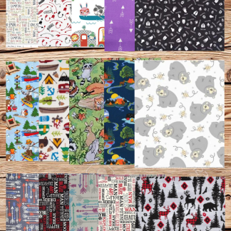 Assorted Nursery Woodland Fabric - 1 lb Scrap Bundle