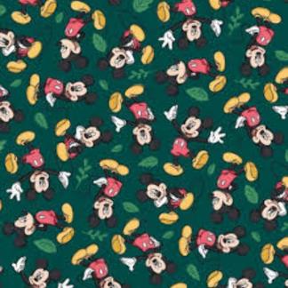 Mickey Traditional Fall Cotton Fabric