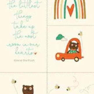 Bumble and Bear Cotton Panel