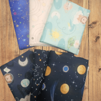 6 Fat Quarters - Assorted Nursery Space Fat Quarter Bundle