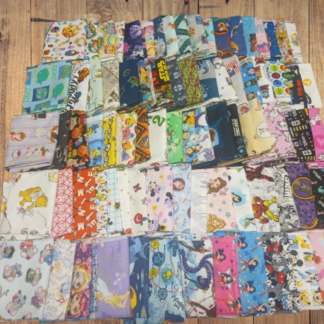 Assorted Character Cotton Fabric - 2 lb Fat Quarter Bundle