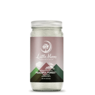 Little Moon Essentials, Peaceful Forest Mineral Bath Salt 4 oz Jar