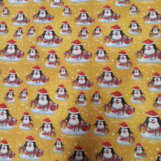 Penguins Presents Cotton Fabric