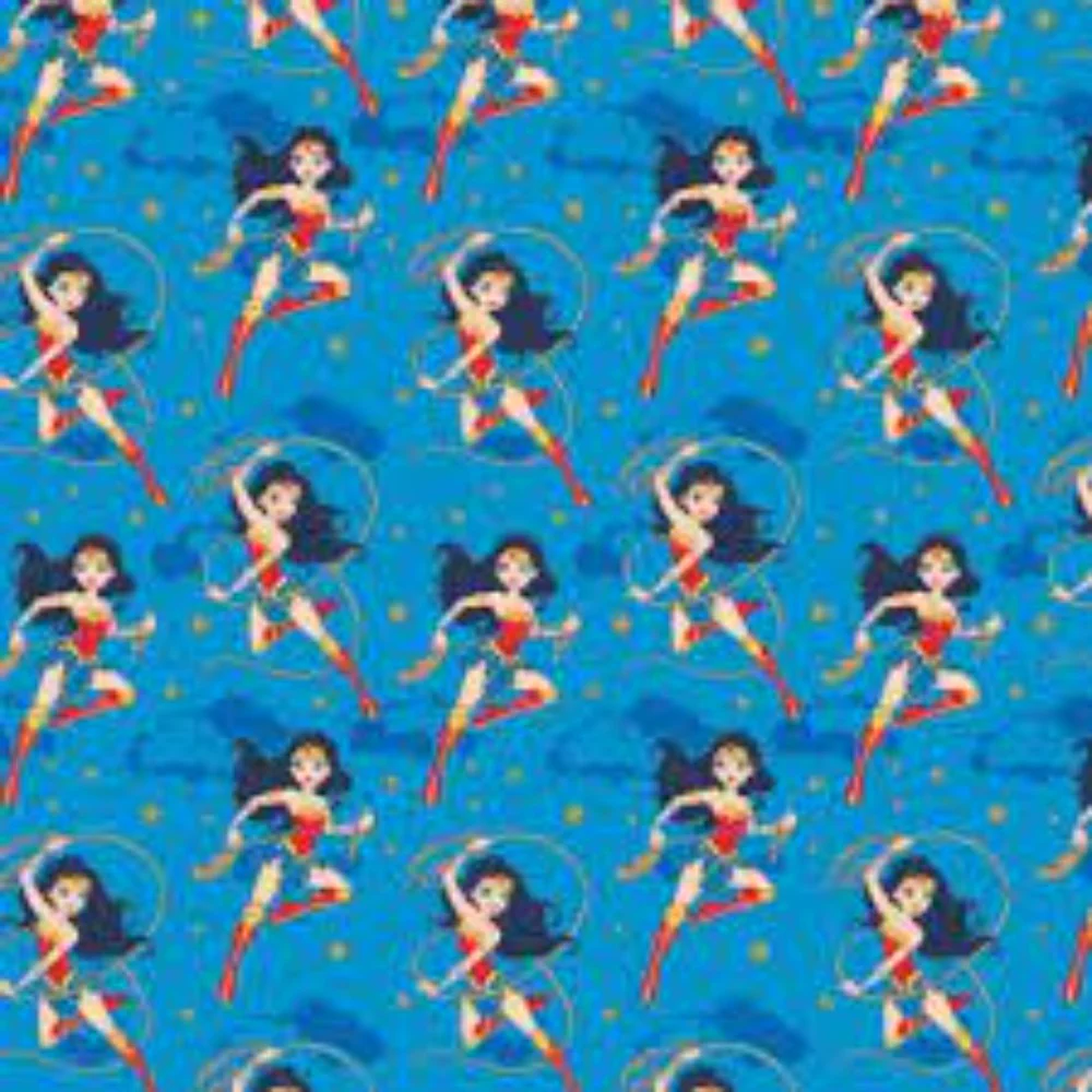 DC Justice League JR Wonder Woman Cotton Fabric