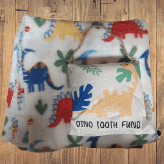 Dino Blanket and Door Hanging Tooth Holder