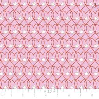 Minnie Living Her Best Life Minnie Hearts Pink Cotton Fabric