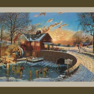 Handmade Tapestry "The Skating Party”