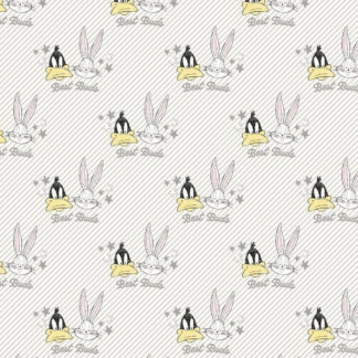 Looney Tunes Little Dreamer Bugs and Daffy Best Buds Cotton Fabric