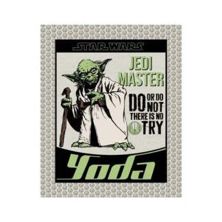 Star Wars Yoda Cotton Fabric - Panel 36"x44" Precut