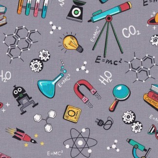 Science Toss Cotton Fabric