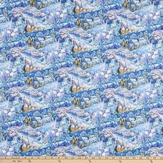 Polar Journey Village Cotton Fabric