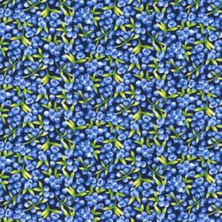 Blueberries Cotton Fabric