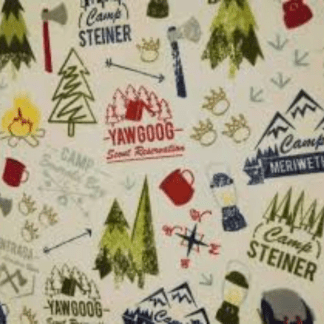 Boy Scouts Flannel Fabric