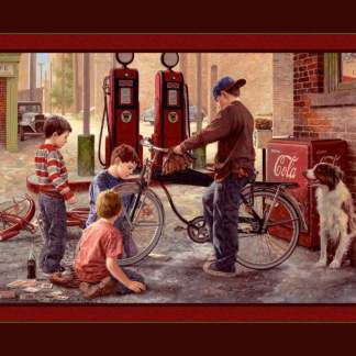 Handmade Tapestry "Bike Patrol”