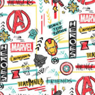 Avengers A Hero Cotton Fabric