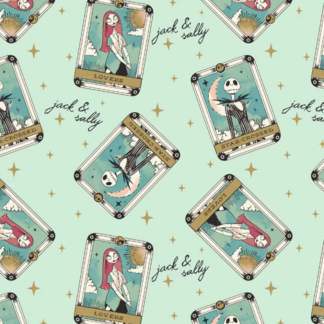 Nightmare Before Christmas Star Crossed Lovers Cotton Fabric