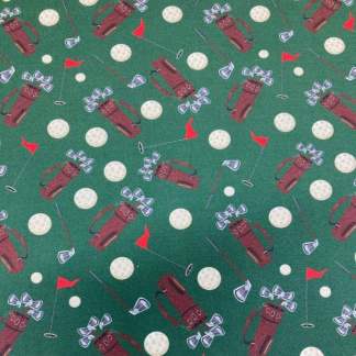Golf Clubs Cotton Fabric