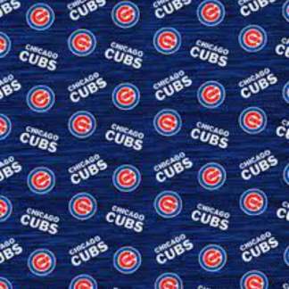 Chicago Cubs Heather Cotton Fabric