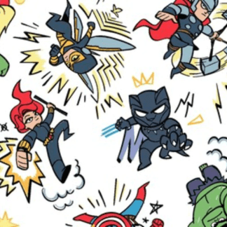 Avengers Kapow Cotton Fabric