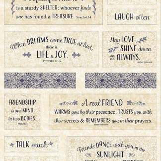 Handmade Tapestry "London Blues Friends”