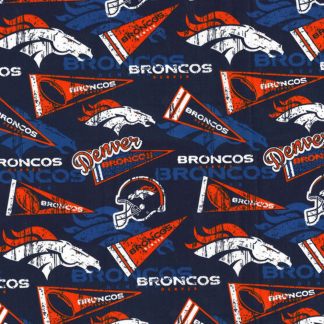 Denver Broncos Retro Cotton Fabric