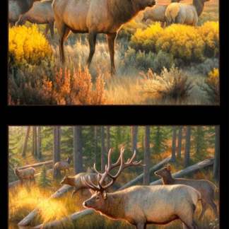 Handmade Tapestry "Morning Glory Elk”