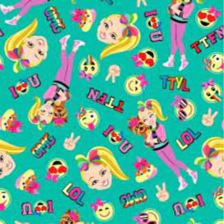 Jojo Bowbow Emoji Friends Cotton Fabric by the Bolt