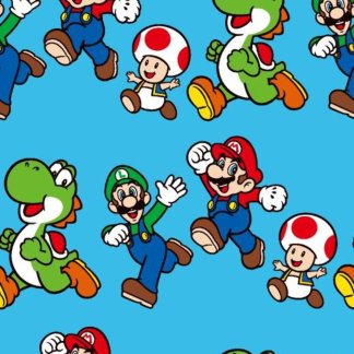 Super Mario™ Friends Jump Cotton Fabric