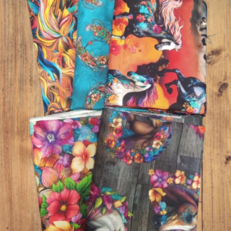 5 Fat Quarters - Assorted Drinkers of the Wind Horse Fat Quarter Bundle