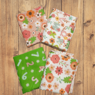 4 Fat Quarters - Assorted Spring Learning Flannel Fat Quarter Bundle