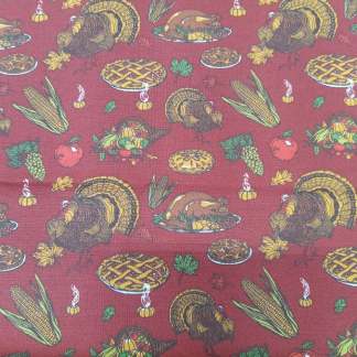 Thanksgiving Dinner Cotton Fabric